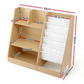 Keezi Kids Bookshelf Wood Bookcase Storage Display Shelves Holder