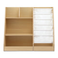 Keezi Kids Bookshelf Wood Bookcase Storage Display Shelves Holder