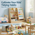 Keezi Kids Bookshelf Wood Bookcase Storage Display Shelves Holder