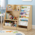 Keezi Kids Bookshelf Wood Bookcase Storage Display Shelves Holder