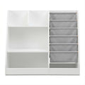 Keezi Kids Bookshelf Wood Bookcase Toddler Toys Storage Rack Display Shelves