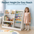Keezi Kids Bookshelf Wood Bookcase Toddler Toys Storage Rack Display Shelves