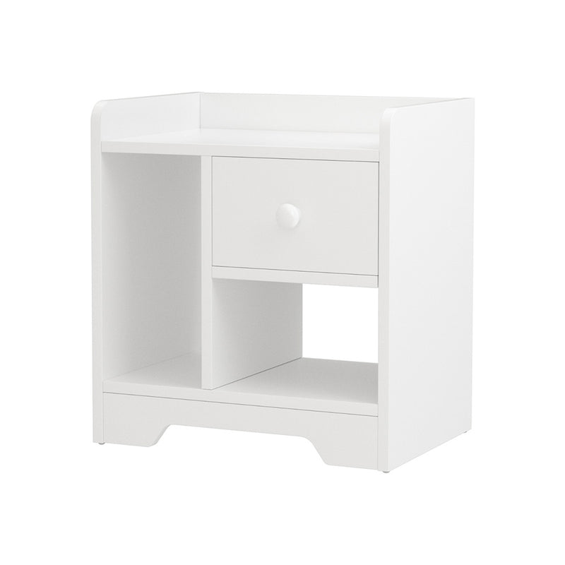 Artiss Bedside Table Nightstand Drawer White Open Shelf Storage End