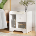 Artiss Bedside Table Nightstand Drawer White Open Shelf Storage End