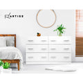 Artiss 6 Drawer Chest White Bedroom Storage Furniture