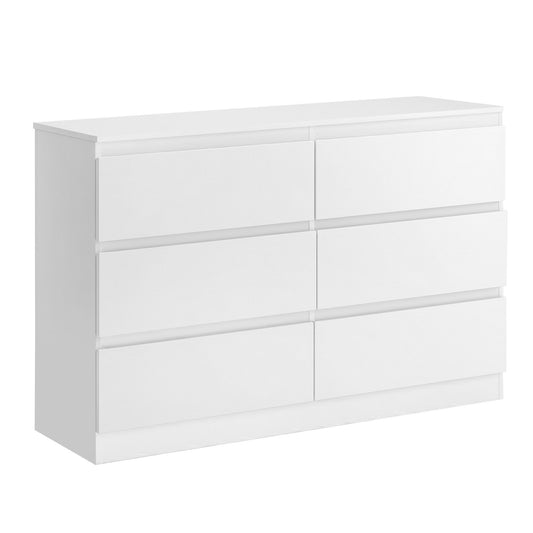 Artiss 6 Chest of Drawers Lowboy White