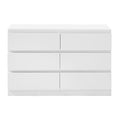 Artiss 6 Chest of Drawers Lowboy White