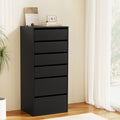 Artiss 6 Drawer Chest Dresser Tallboy Black