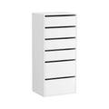 Artiss 6 Drawer Chest Tallboy Dresser White