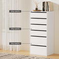 Artiss 6 Drawer Chest Tallboy Dresser White