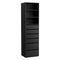 Artiss 6 Drawer Tallboy Chest Black Storage Cabinet