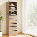 Artiss 6 Drawer Tallboy Chest Pine Wood Cabinet Storage