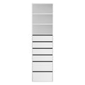 Artiss 6 Drawer Tallboy Chest White Cabinet Storage