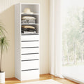 Artiss 6 Drawer Tallboy Chest White Cabinet Storage