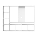 Artiss TV Stand 183cm White Entertainment Center Open Shelves