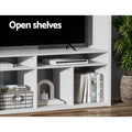 Artiss TV Stand 183cm White Entertainment Center Open Shelves