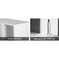 Artiss TV Stand 183cm White Entertainment Center Open Shelves