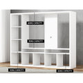 Artiss TV Stand 183cm White Entertainment Center Open Shelves