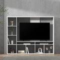 Artiss TV Stand 183cm White Entertainment Center Open Shelves