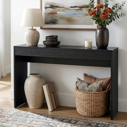 Artiss Console Table 120cm Black Hallway Sofa Entryway