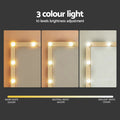 Artiss Dressing Table Vanity Desk 12 LED Bulbs Wood Stool