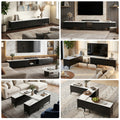 Artiss TV Cabinet Stand Extendable Black Entertainment Unit