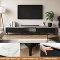 Artiss TV Cabinet Stand Extendable Black Entertainment Unit