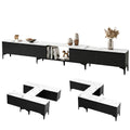 Artiss TV Cabinet Stand Extendable Black Entertainment Unit