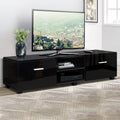 Artiss TV Cabinet Entertainment Unit 140cm Black