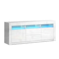 Artiss TV Cabinet 160cm White LED Entertainment Unit
