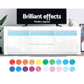 Artiss TV Cabinet 160cm White LED Entertainment Unit