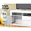 Artiss TV Cabinet 160cm White LED Entertainment Unit