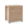 Artiss Bedside Table 2 Drawer Pine MAXI