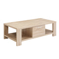 Artiss Coffee Table 1 Drawer Oak Wood