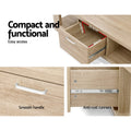 Artiss Coffee Table 1 Drawer Oak Wood