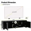 Artiss TV Cabinet Entertainment Unit 160cm Black