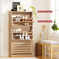 Artiss Shoe Cabinet Storage 45 Pairs Pine Drawer Organiser