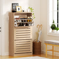 Artiss Shoe Cabinet Storage 45 Pairs Pine Drawer Organiser