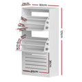 Artiss Shoe Cabinet 45 Pairs Storage Drawer White