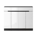 Artiss Shoe Rack Cabinet 120cm White with Drawer Storage