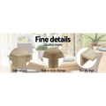 Artiss Dining Table Rectangular 120CM 4 Seater Oak