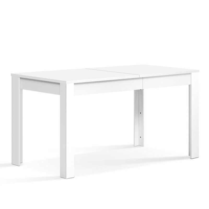 Artiss Dining Table Rectangular 120CM 4 Seater White