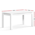 Artiss Dining Table Rectangular 120CM 4 Seater White