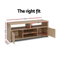 Artiss TV Cabinet 140cm Oak Entertainment Unit