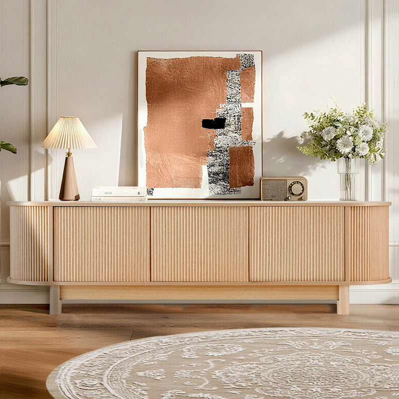 Artiss TV Unit 160cm Pine Storage Cabinet Entertainment