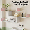 Artiss Floating Wall Shelf 3 Tier White Storage Display