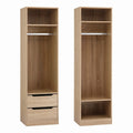 Artiss 2X Wardrobe Clothes Closet Storage Organiser Shelf Drawers Pine