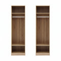 Artiss 2X Wardrobe Clothes Closet Storage Organiser Shelf Pine