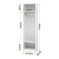 Artiss Wardrobe Clothes Closet Storage Organizer Shelf White