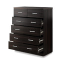 Artiss 6 Chest of Drawers Walnut ANDES
